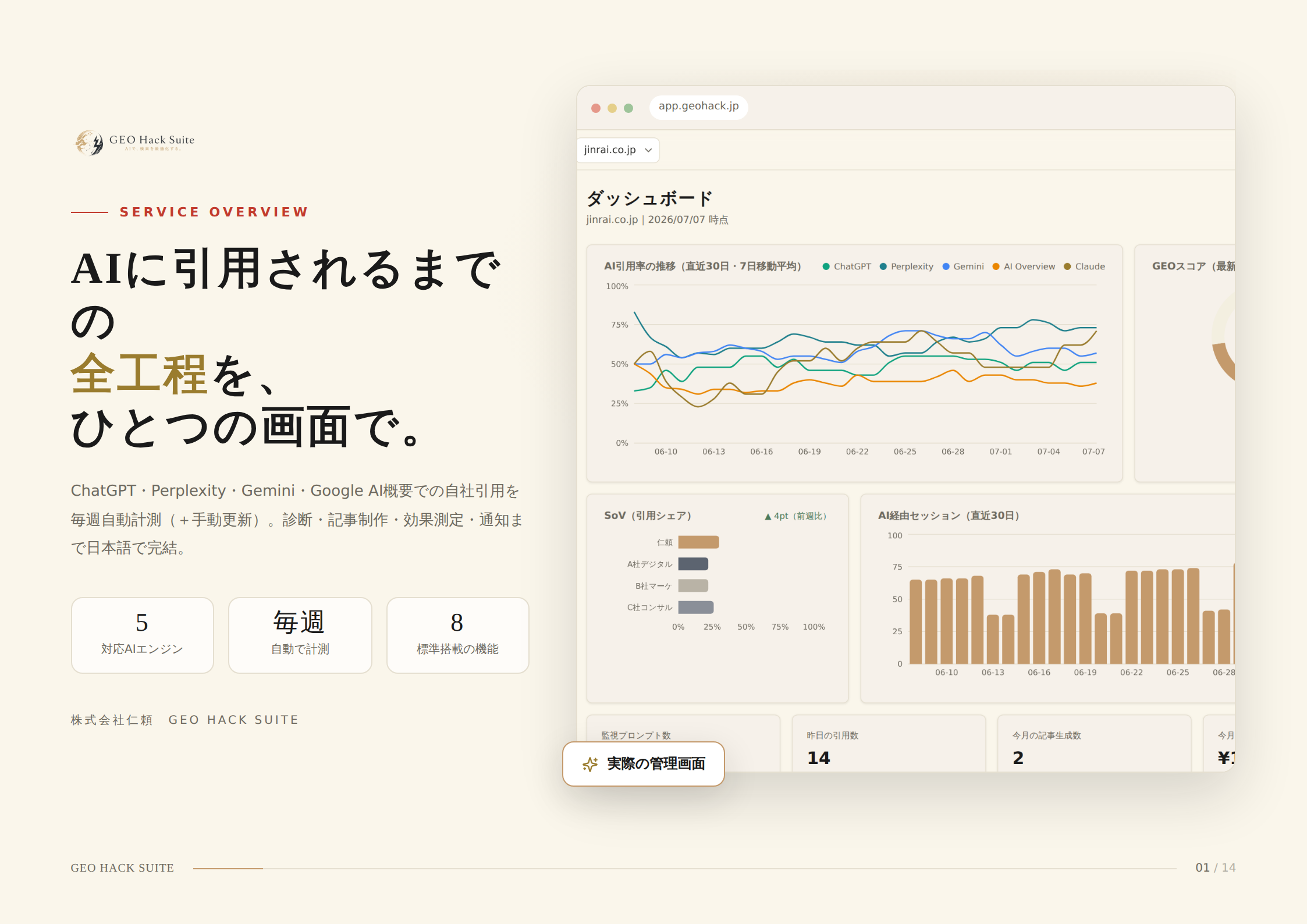 GEO Hack Suite 資料の表紙